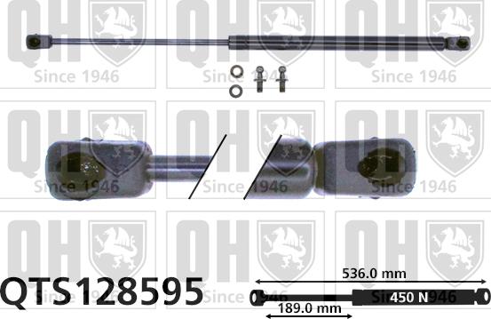 Quinton Hazell QTS128595 - Газовая пружина, упор autosila-amz.com