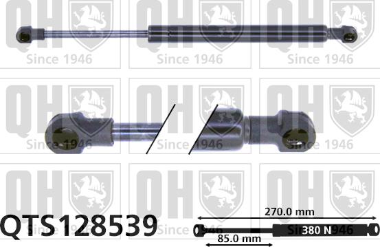 Quinton Hazell QTS128539 - Газовая пружина, упор autosila-amz.com