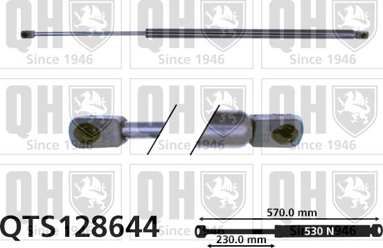 Quinton Hazell QTS128644 - Газовая пружина, упор autosila-amz.com