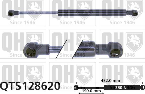 Quinton Hazell QTS128620 - Газовая пружина, капот autosila-amz.com