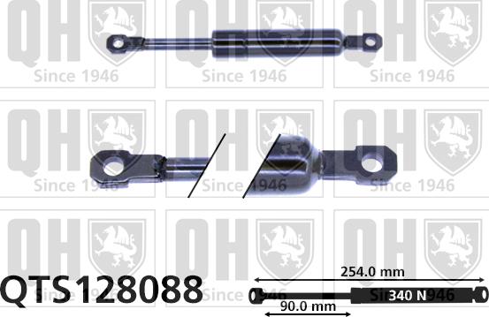 Quinton Hazell QTS128088 - Газовая пружина, упор autosila-amz.com