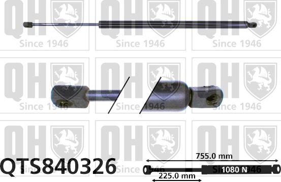 Quinton Hazell QTS840326 - Газовая пружина, упор autosila-amz.com