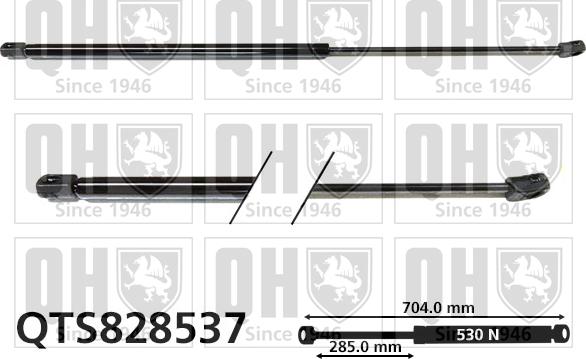 Quinton Hazell QTS828537 - Газовая пружина, упор autosila-amz.com