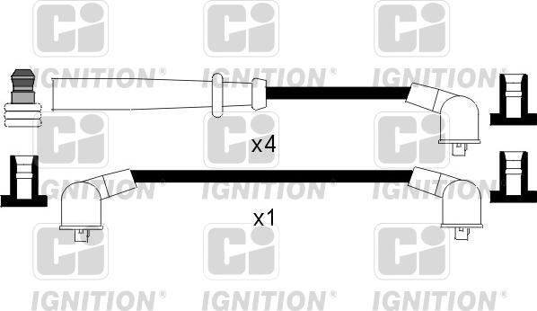 Quinton Hazell XC941 - Комплект проводов зажигания autosila-amz.com