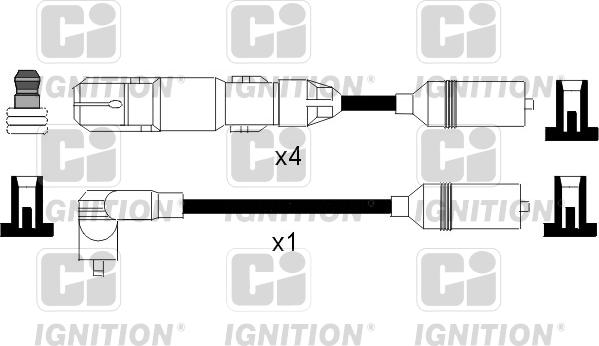 Quinton Hazell XC958 - Комплект проводов зажигания autosila-amz.com