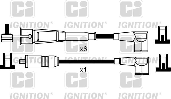 Quinton Hazell XC904 - Комплект проводов зажигания autosila-amz.com