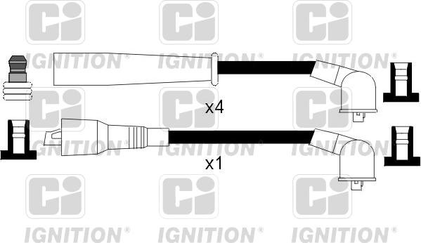 Quinton Hazell XC911 - Комплект проводов зажигания autosila-amz.com