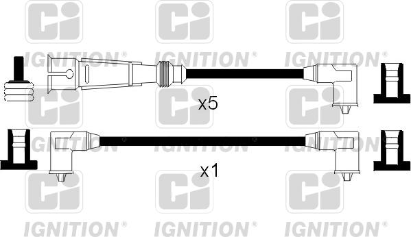 Quinton Hazell XC939 - Комплект проводов зажигания autosila-amz.com