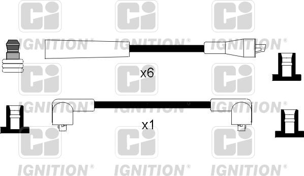 Quinton Hazell XC974 - Комплект проводов зажигания autosila-amz.com