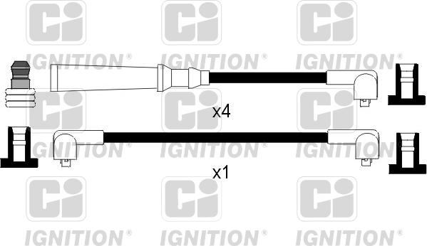 Quinton Hazell XC498 - Комплект проводов зажигания autosila-amz.com