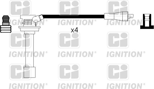 Quinton Hazell XC410 - Комплект проводов зажигания autosila-amz.com