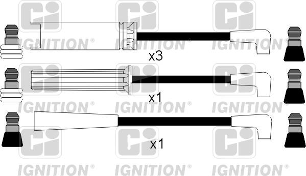 Quinton Hazell XC417 - Комплект проводов зажигания autosila-amz.com