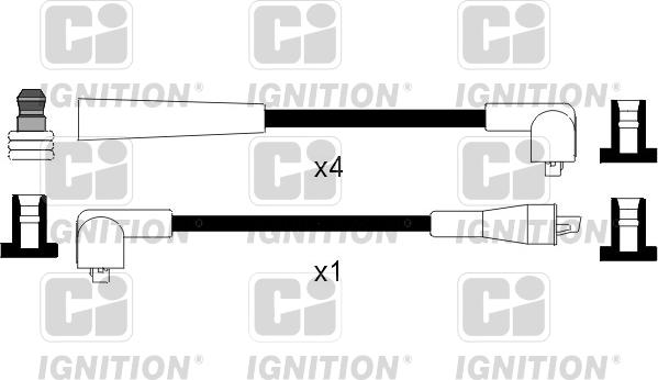 Quinton Hazell XC421 - Комплект проводов зажигания autosila-amz.com