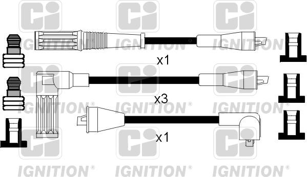 Quinton Hazell XC582 - Комплект проводов зажигания autosila-amz.com