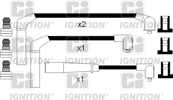 Quinton Hazell XC693 - Комплект проводов зажигания autosila-amz.com