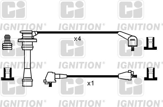 Quinton Hazell XC640 - Комплект проводов зажигания autosila-amz.com