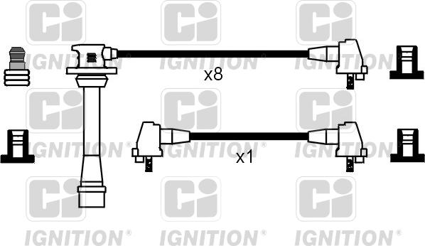 Quinton Hazell XC630 - Комплект проводов зажигания autosila-amz.com