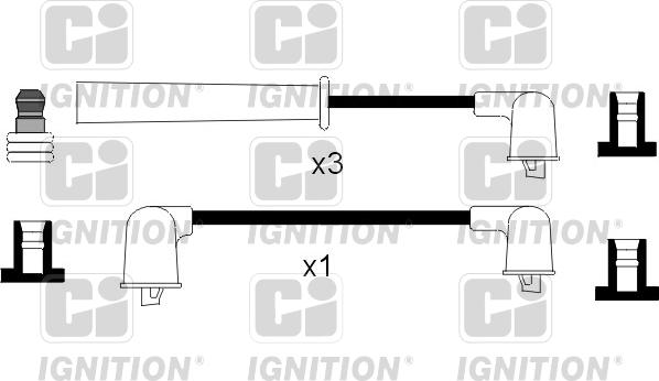 Quinton Hazell XC675 - Комплект проводов зажигания autosila-amz.com