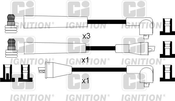 Quinton Hazell XC1094 - Комплект проводов зажигания autosila-amz.com