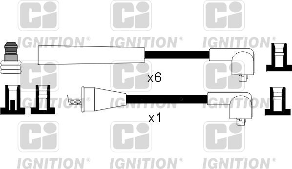 Quinton Hazell XC1041 - Комплект проводов зажигания autosila-amz.com