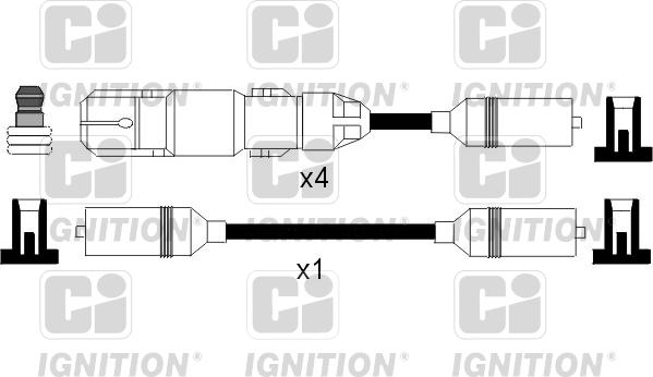 Quinton Hazell XC1043 - Комплект проводов зажигания autosila-amz.com