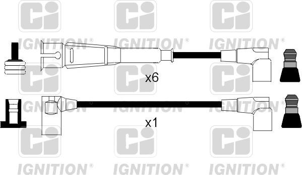Quinton Hazell XC1042 - Комплект проводов зажигания autosila-amz.com