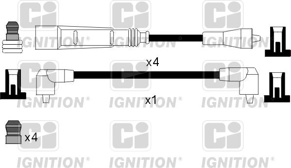 Quinton Hazell XC1063 - Комплект проводов зажигания autosila-amz.com