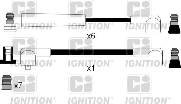 Quinton Hazell XC1015 - Комплект проводов зажигания autosila-amz.com