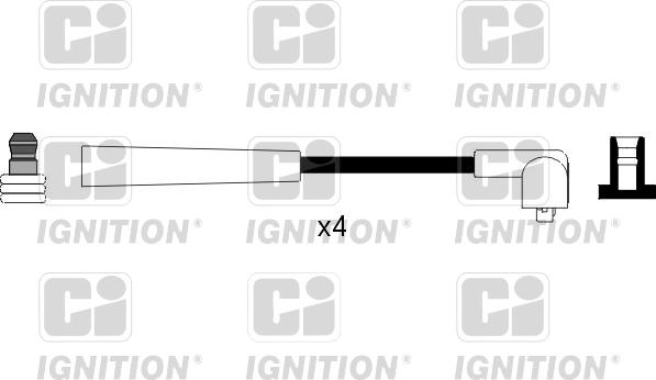 Quinton Hazell XC1081 - Комплект проводов зажигания autosila-amz.com