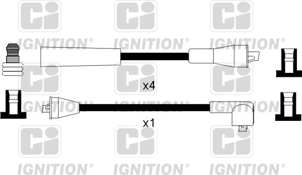 Quinton Hazell XC1025 - Комплект проводов зажигания autosila-amz.com