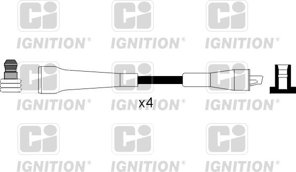 Quinton Hazell XC1020 - Комплект проводов зажигания autosila-amz.com