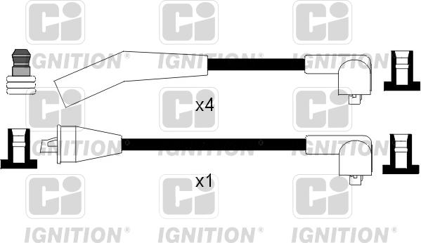 Quinton Hazell XC1022 - Комплект проводов зажигания autosila-amz.com
