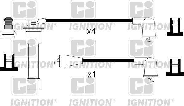 Quinton Hazell XC1027 - Комплект проводов зажигания autosila-amz.com