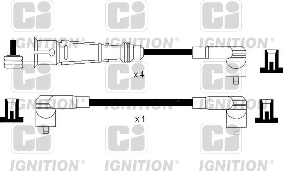 Quinton Hazell XC1199 - Комплект проводов зажигания autosila-amz.com