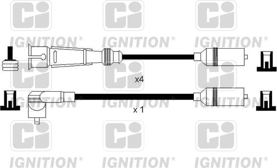 Quinton Hazell XC1149 - Комплект проводов зажигания autosila-amz.com