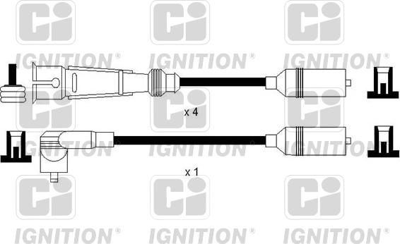 Quinton Hazell XC1159 - Комплект проводов зажигания autosila-amz.com