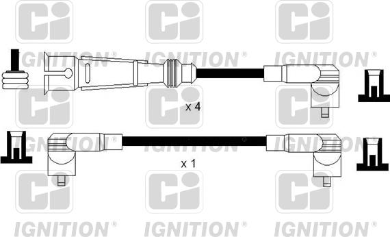 Quinton Hazell XC1151 - Комплект проводов зажигания autosila-amz.com