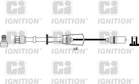 Quinton Hazell XC1161 - Комплект проводов зажигания autosila-amz.com