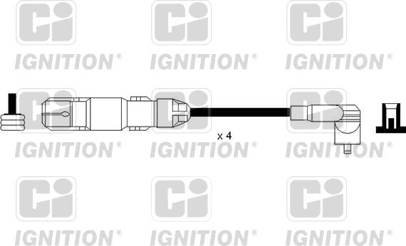 Quinton Hazell XC1162 - Комплект проводов зажигания autosila-amz.com