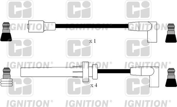 Quinton Hazell XC1167 - Комплект проводов зажигания autosila-amz.com