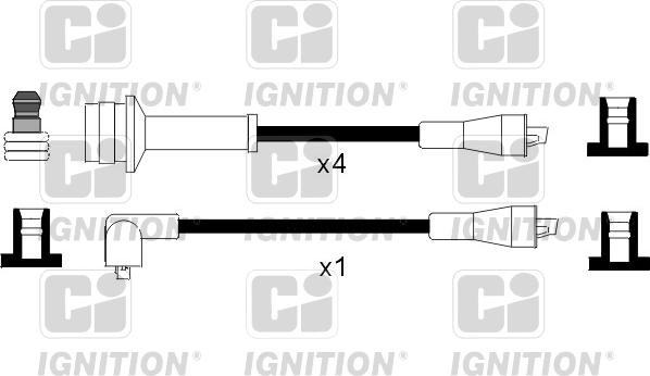Quinton Hazell XC1107 - Комплект проводов зажигания autosila-amz.com