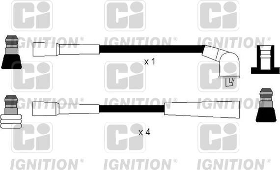 Quinton Hazell XC1174 - Комплект проводов зажигания autosila-amz.com