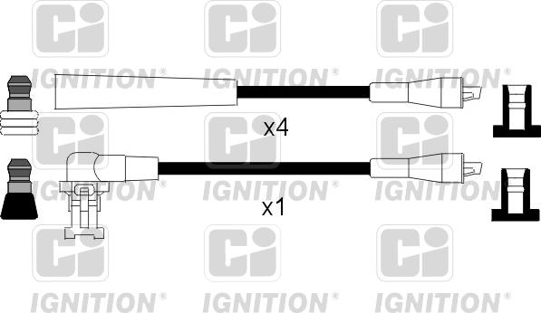 Quinton Hazell XC134 - Комплект проводов зажигания autosila-amz.com