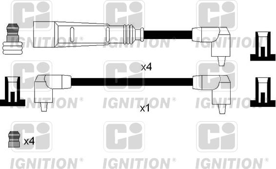 Quinton Hazell XC1206 - Комплект проводов зажигания autosila-amz.com