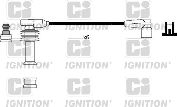 Quinton Hazell XC1211 - Комплект проводов зажигания autosila-amz.com