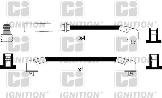 Quinton Hazell XC1231 - Комплект проводов зажигания autosila-amz.com