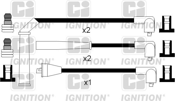 Quinton Hazell XC893 - Комплект проводов зажигания autosila-amz.com