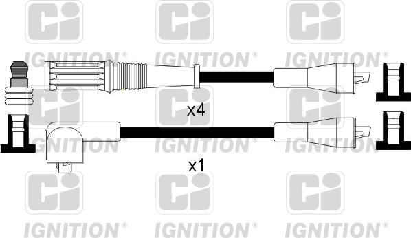 Quinton Hazell XC843 - Комплект проводов зажигания autosila-amz.com