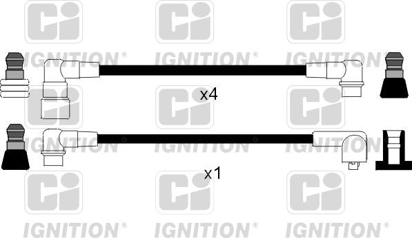 Quinton Hazell XC851 - Комплект проводов зажигания autosila-amz.com