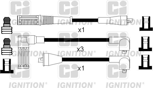 Quinton Hazell XC853 - Комплект проводов зажигания autosila-amz.com